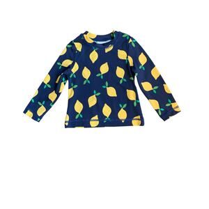 Hanna Andersson Kids Swim Top - Blue and Yellow